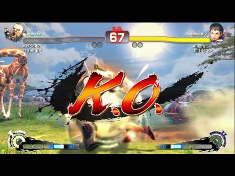 Aihara Sin [Sakura] vs Haitani [Rufus] SSF4 Japanese Online Ranked Matches - TRUE HIGH-DEF
