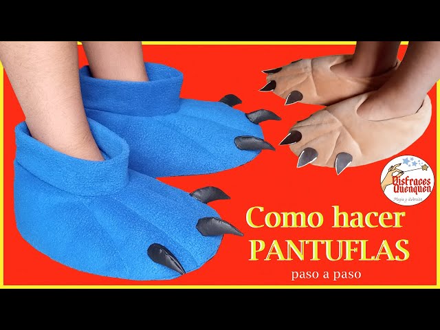 Vídeo relacionado con ZFKJERS Juego de garras de plástico para cosplay, para pies de fursuit, zapatillas de patas, pantuflas peludas, para adultos, accesorios para disfraz (blanco)