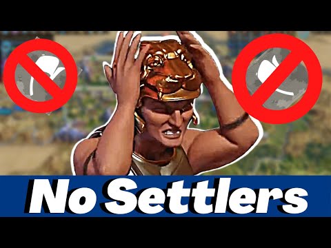 The Civ 6 No Settler Challenge Is IMPOSSIBLY Hard! Can We Still Beat Deity?