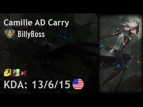 Camille AD Carry vs Varus - BillyBoss - NA Challenger Patch 7.2