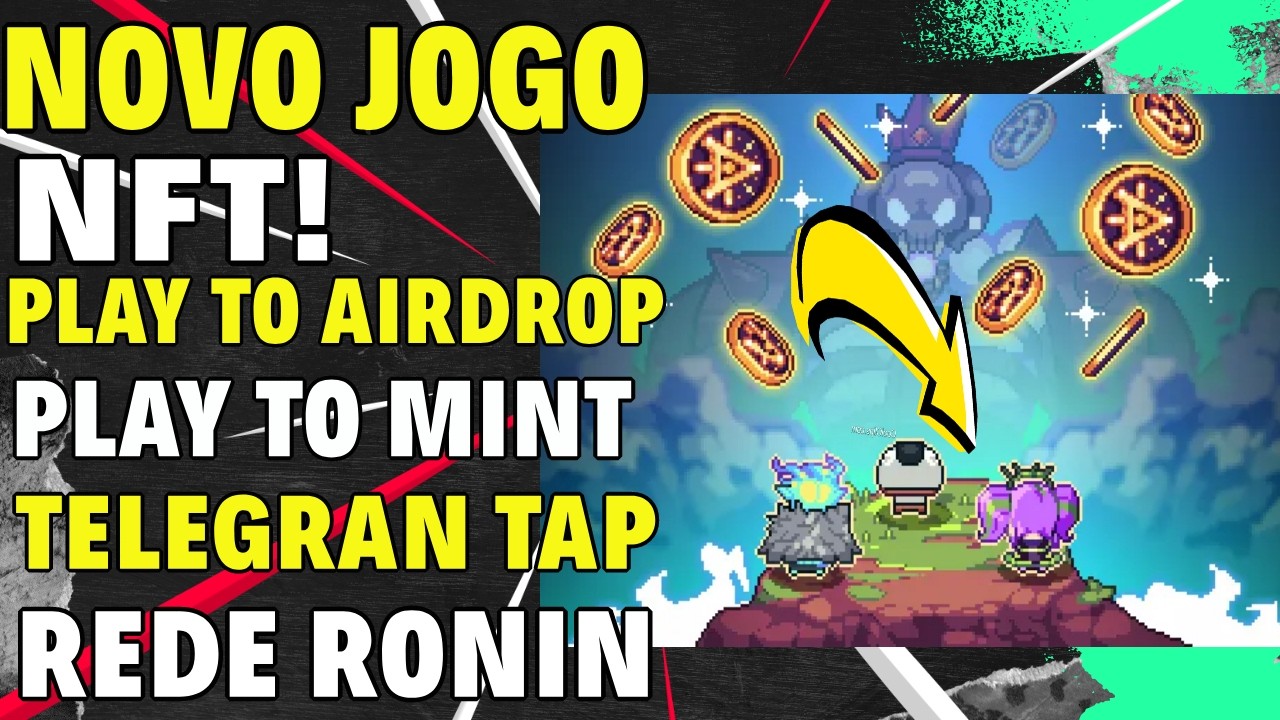 NOVO JOGO NFT! COM PLAY TO AIRDROP INCRÍVEL - JOGUE E GANHE