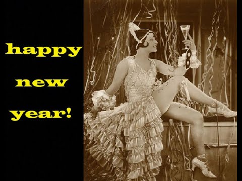 New Year Eve celebrations 1930s and 1940s. Vintage Photos.