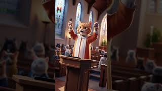 Kitten’s Hilarious Church Misadventure! 🐾⛪ Can’t Wait for Sunday Lunch! 😂 #cat #kitten #taylorswift