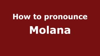 How to pronounce Molana