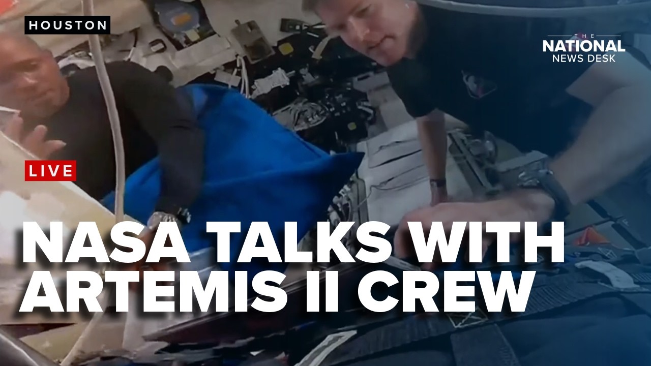 Artemis II crew participates in a live conversation with NASA Mission Control