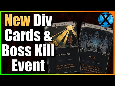 PoE 3.22 Where Might the New Divination Cards Drop & Boss Kill Event