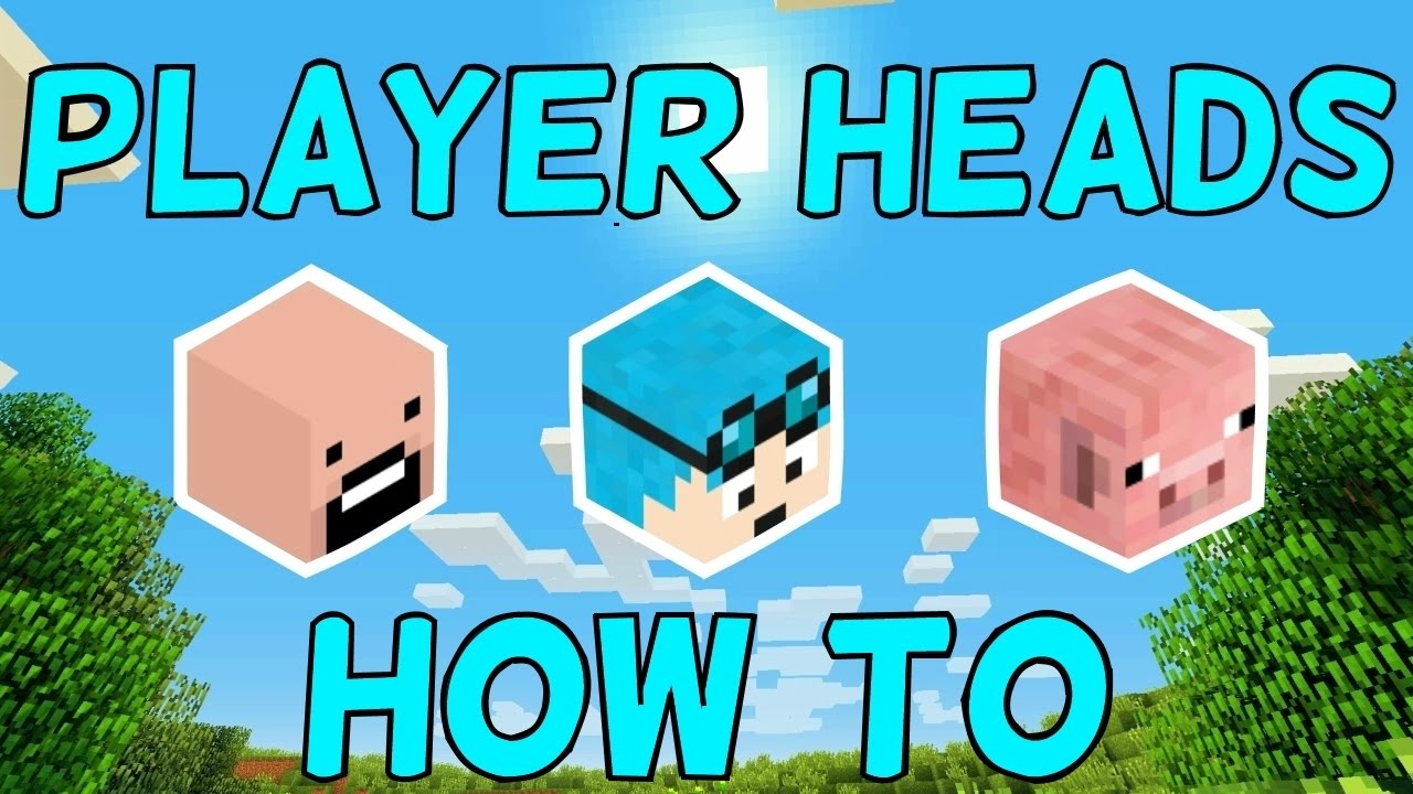 How To Get Minecraft Player Heads!  1.11.2+ (1 Command)