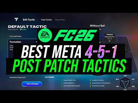 Why Everyone Is Using THESE META 4-5-1 Custom Tactics To Get More Wins - FC 26