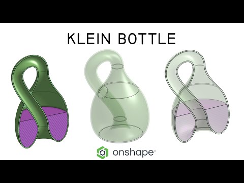 How to make a Klein Bottle in Onshape with surface modeling tools