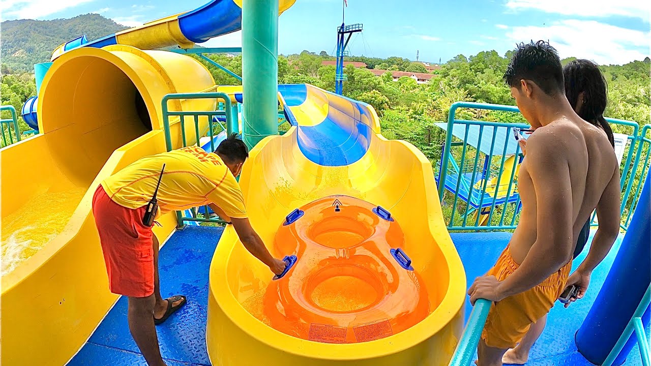 Immerse in a virtual tour of Penang Malaysia's Escape Theme Park - featuring exhilarating waterslides & the Tubby Racer!