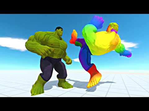 Superheroes vs Rainbow Itself - Animal Revolt Battle Simulator