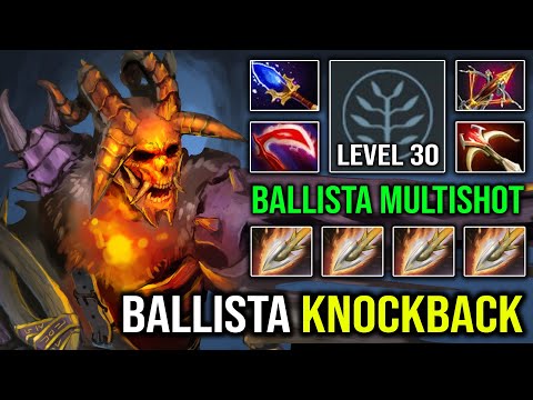 BALLISTA MULTISHOT Clinkz Level 30 Overpower Crit Knockback 2 Hit KO Truly Sneaky Attack Dota 2