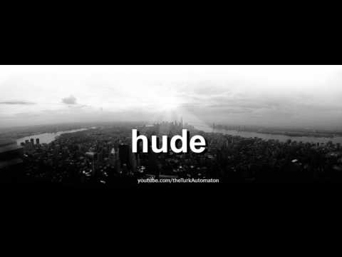 How to pronounce hude in German