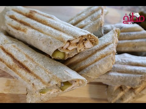 شاورما الدجاج الشهية بالفيديو