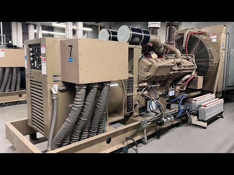 Cummins 1250 kW diesel generator.  Cummins KTA50-G3 engine, 997 Hrs, Yr 1990 - CSDG # 4504