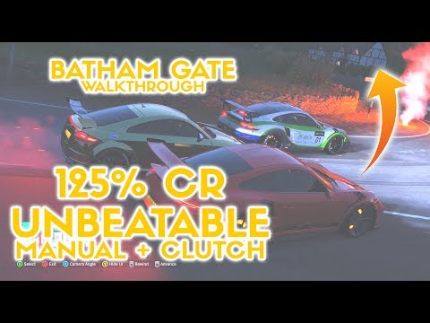 Forza Horizon 4 125% CR + FPP | Batham Gate Walkthrough | Unbeatable Difficulty + Manual Clutch