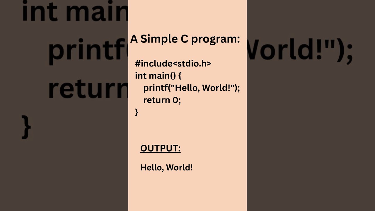 Learn C Programming: Hello World in 15 Seconds💥👍