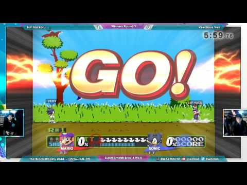 The Break Smash #344   SSB4 W3   LoF Hackoru VS Vexatious Vex