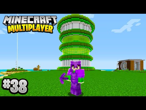 GIANT TOWER PROJECT in Minecraft Multiplayer Survival! (Episode 38)
