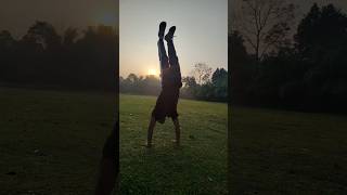 Handstand #shorts #shortvideo #handstan #fitness #morning #warmup