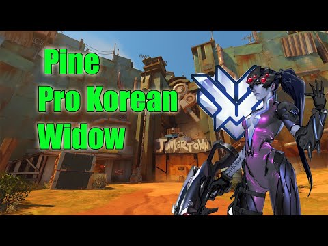 PINE PRO KOREAN WIDOW GAMEPLAY - TOP 500 OVERWATCH SEASON 21
