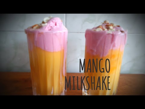 Mango milkshake|Mango smoothie|Mango milkshake with strawberry ice cream|swanandh's veg kitchen