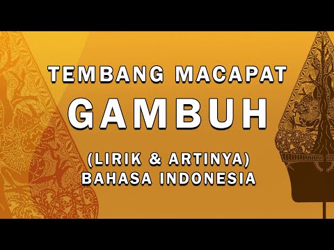 Tembang Macapat Gambuh Lirik dan Artinya Bahasa Indonesia