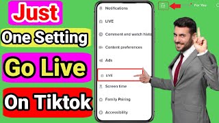 Download lagu (just 1 setting)🔴how to go live on tiktok || go live on tiktok without a thousand followers 2023 mp3