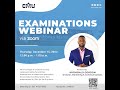Exam Rules CMU Exam Webinar December 2022