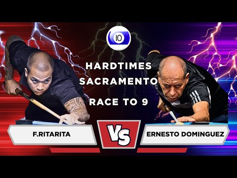 Ernesto Dominguez vs F. Ritarita | 10 Ball | Race To 9 | HARDTIMES SACRAMENTO