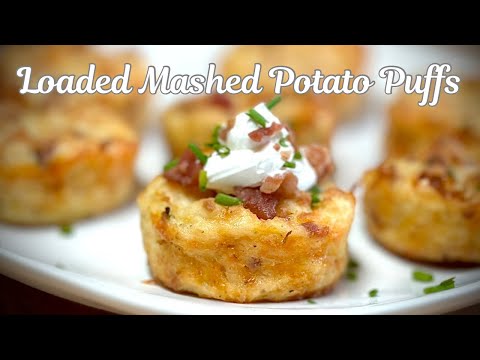 Loaded Mashed Potato Puffs