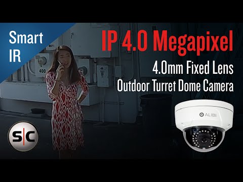 Alibi 4.0 MP 65' IR Vandalproof WDR Outdoor Dome IP Security Camera