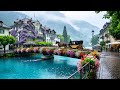 Peaceful Rainy Walk In Interlaken Switzerland ️ Most Charming Swiss Town