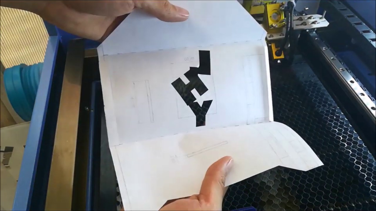diseño y corte de sobre tamaño carta