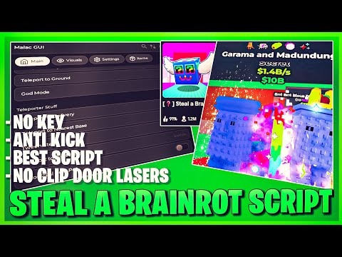 Steal A Brainrot Script *NO KEY* - Noclip Base Lasers, Steal Best Brainrot, Antikick & More! 💥⛓️