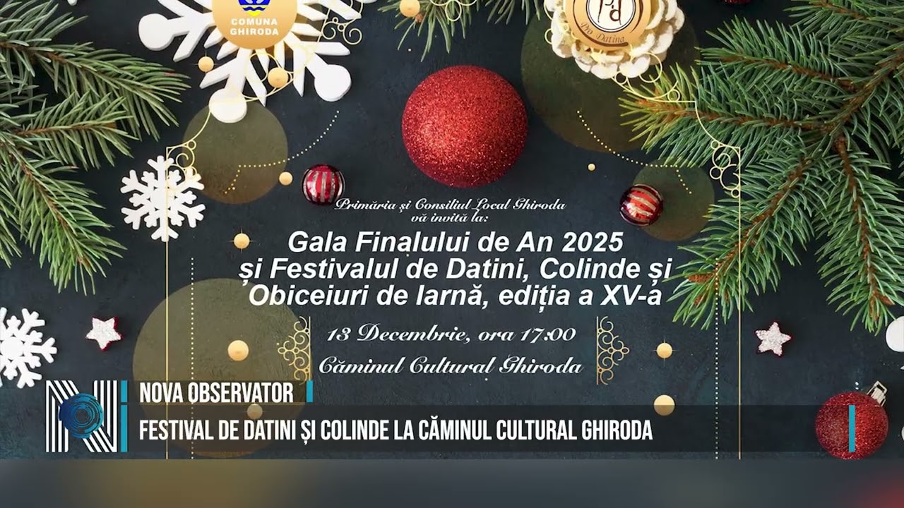 Festival de Datini și Colinde la Căminul Cultural Ghiroda