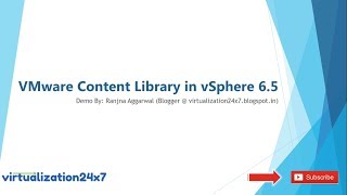 VMware Content Library in vSphere 6 5