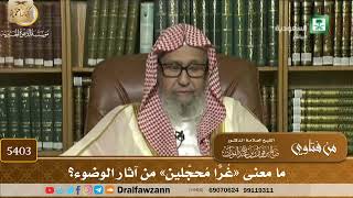 [5403] ما معنى «غُرًّا مُحجَّلين» من آثار الوضوء؟ - صالح الفوزان