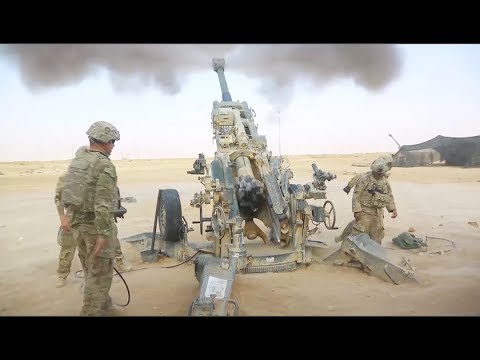 US Army Artillery Strikes Against ISIS