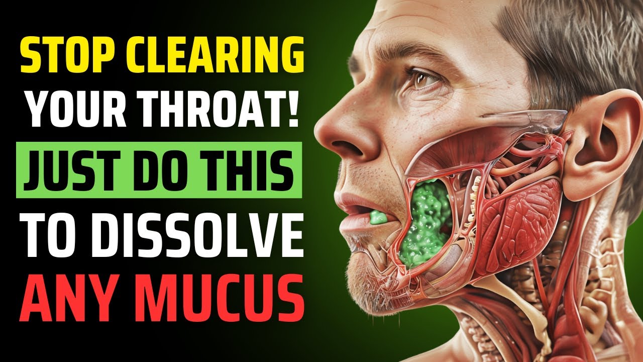 Just Do This...Say Goodbye to MUCUS and Stop That Throat Clearing Forever