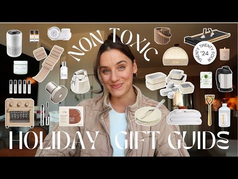 NON TOXIC HOLIDAY GIFT GUIDE 🤍 non toxic gift ideas, non toxic skincare, under $30 non toxic swaps