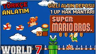 Super Mario Bros. WORLD 7 | Gizli Mantarlar & Güçlendirmeler & Yıldızl