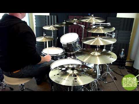 Eight Agop Xist Crashes - 16", 17" & 18" Natural, Brilliant & Ion