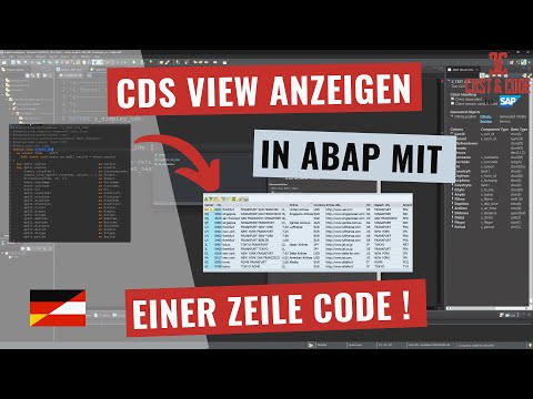CDS View in ABAP anzeigen - mit nur Einer Zeile Code [deutsch]