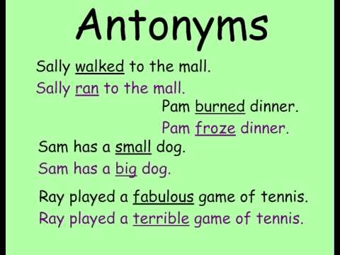 Antonyms
