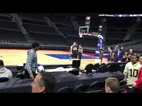 Matt's introduction at his game at the Palace of Auburn Hills