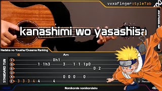 Download lagu NARUTO OP 3 - KANASHIMI WO YASASHISA NI - Fingerstyle Guitar Cover   TABS Tutorial mp3
