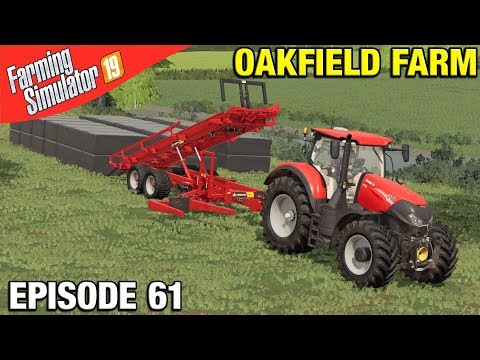 CLEARING SILAGE BALES Farming Simulator 19 Timelapse - Oakfield Farm Seasons FS19 Episode 61