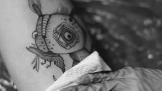 Triple fingers tattoo begins