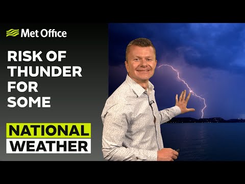 08/07/23 – Heavy and Thundery Showers – Afternoon Weather Forecast UK – Met Office Weather